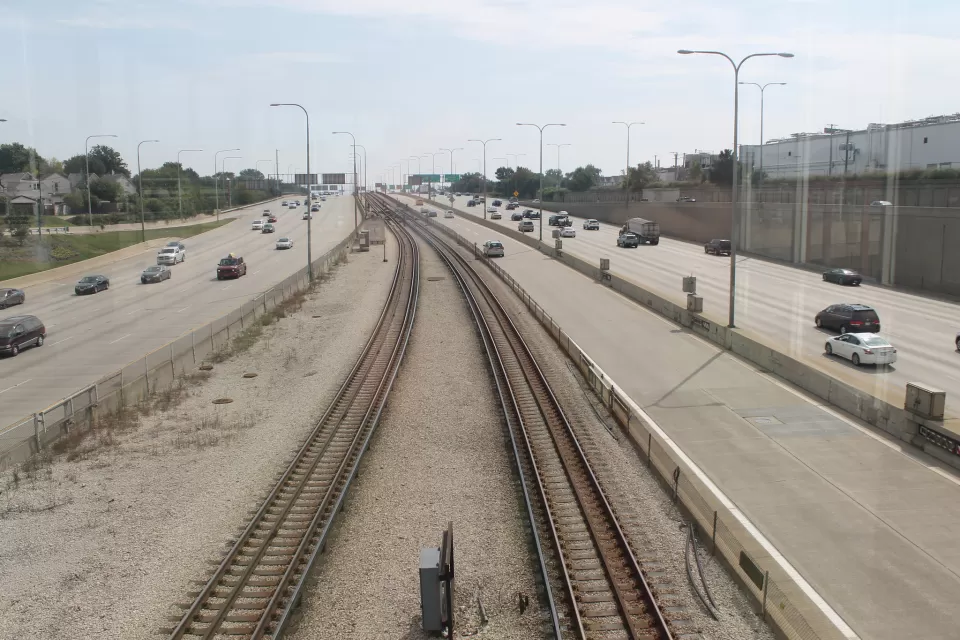 Chicago Blue Line Tracks